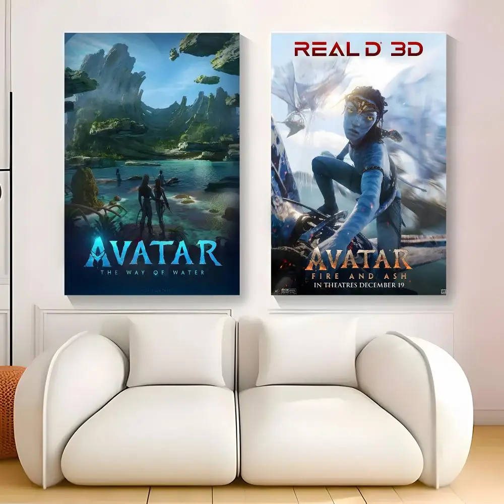 A-Avatar Movie Cool Painting Calligraphy Exhibition poster photo oil painting canvas synthetic fiber for living dining room