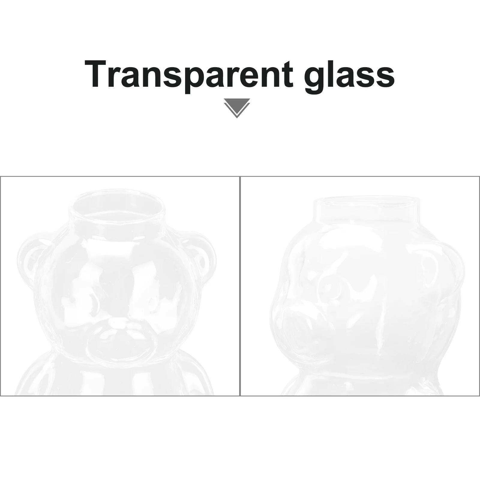 

1Pcs Lovely Bear Cocktail Glass Creative Thick Bottom Juice Wine Glass for Home Bar Cafe Cocktail Cup Bear-Shaped Cup