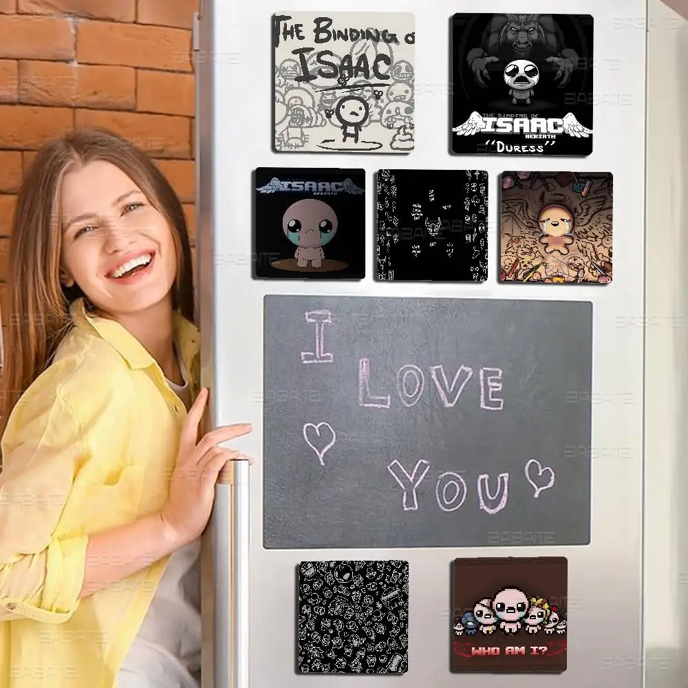 T-The Binding Of Isaac Photo Fridge Magnet Square Stickers Personalize Home Decor Souvenirs Gift