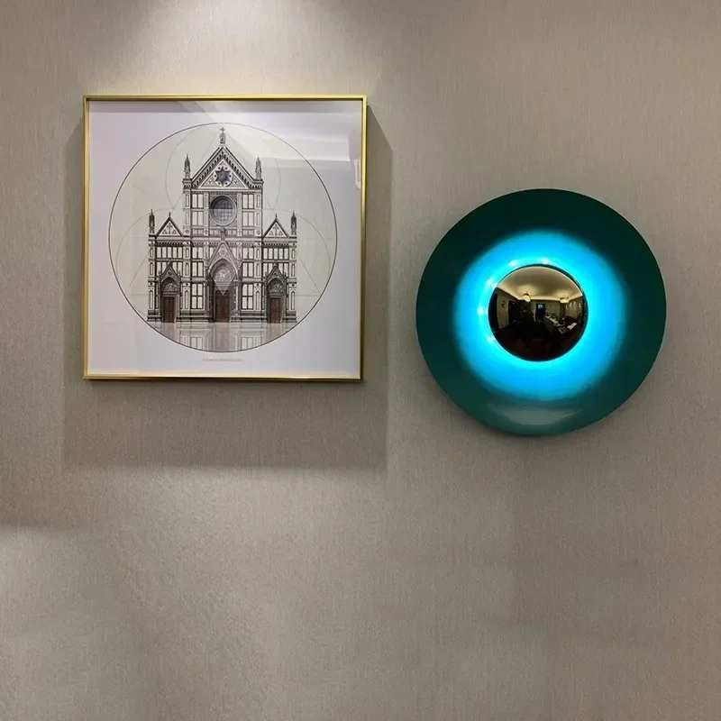 Modern Round Wall Lamp Living Room Bedside LED Sconce Light Bedroom Loft Nordic Designer Home Decor Wall Lighting
