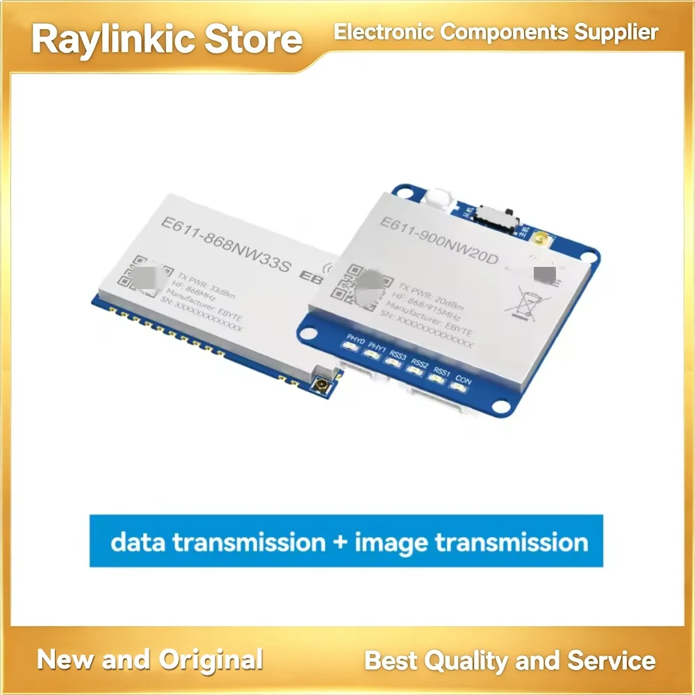 EBYTE E611-900NW20S E611-900NW20D E611-868NW33SData Transmission Image Transmission Module 868/915MHz 16Mbps 2W Long-Distance