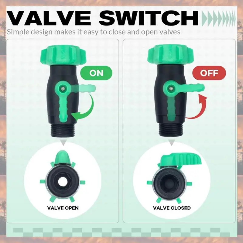 

2025 трендовый пластиковый запорный клапан для водопроводных труб, сверхмощный пластиковый запорный клапан для шланга, запорный клапан для садового шланга, 90 градусов