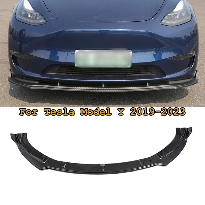 

Car Front Bumper Lip Splitter Diffuser Body Kit For Tesla Model Y 2019 -2023 Cars Exterior Modification Accessories