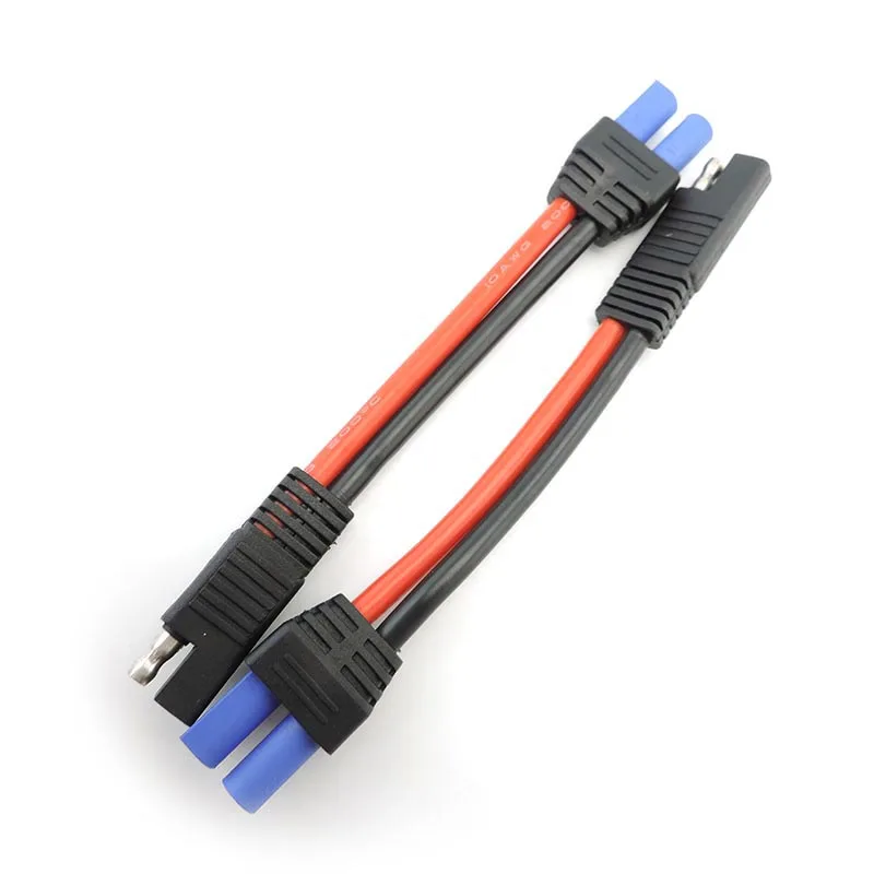 10AWG Copper Thick For SAE power Adapter connector Cable SAE Plug Wire To EC5 Female Power Cord Battery Solar panel Cable p1