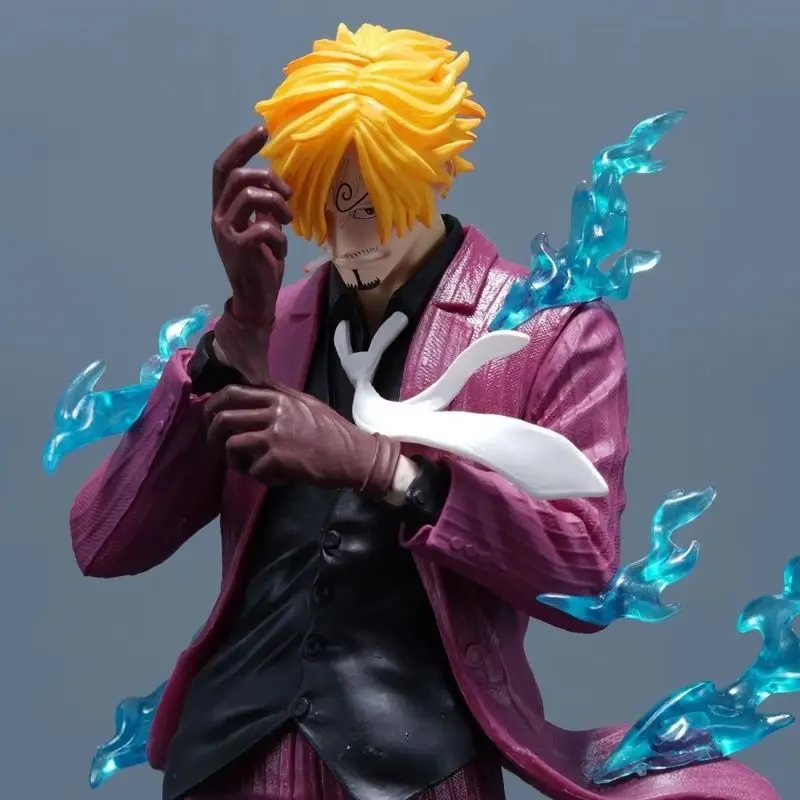 Figurine GK One Piece Sanji Conqueror Haki, modèle de collection anime sans base, en boîte, pour présentation sur étagère, décoration intérieure, vente en gros G