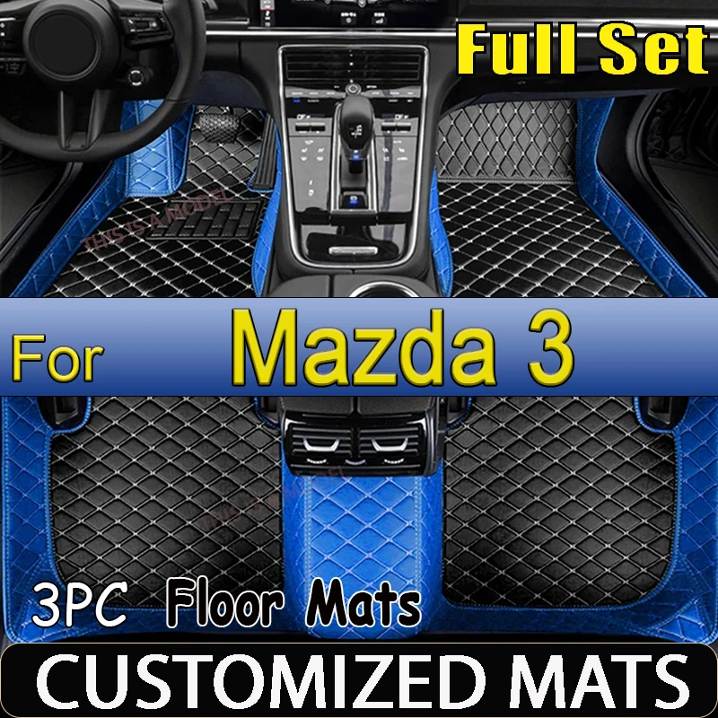 

Car Floor Mats For Mazda3 Mazda 3 BK 2004~2009 Auto Rugs Durable Waterproof Carpet Luxury Leather Mat Full Set Car Accessories