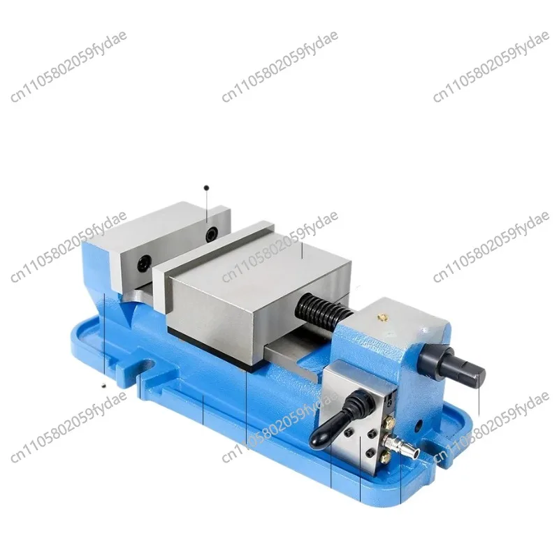 High Precision 6 Inch Pneumatic Vise Fast Clamp Milling Machine Angle Clamp Fast Pneumatic Flat Vise