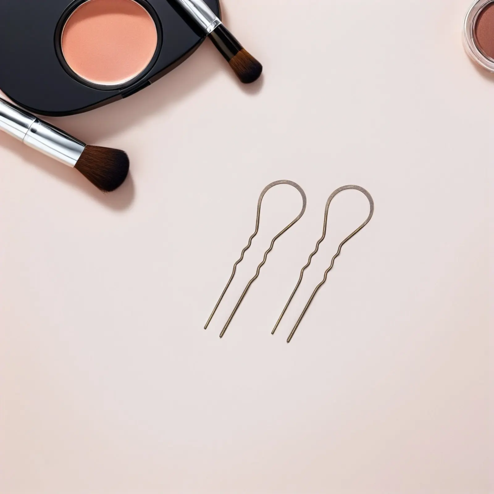 

Набор из 10 U-образных заколок для волос: волнистые, из сплава, с сильным захватом, в винтажном стиле, с блестящим покрытием, для женщин