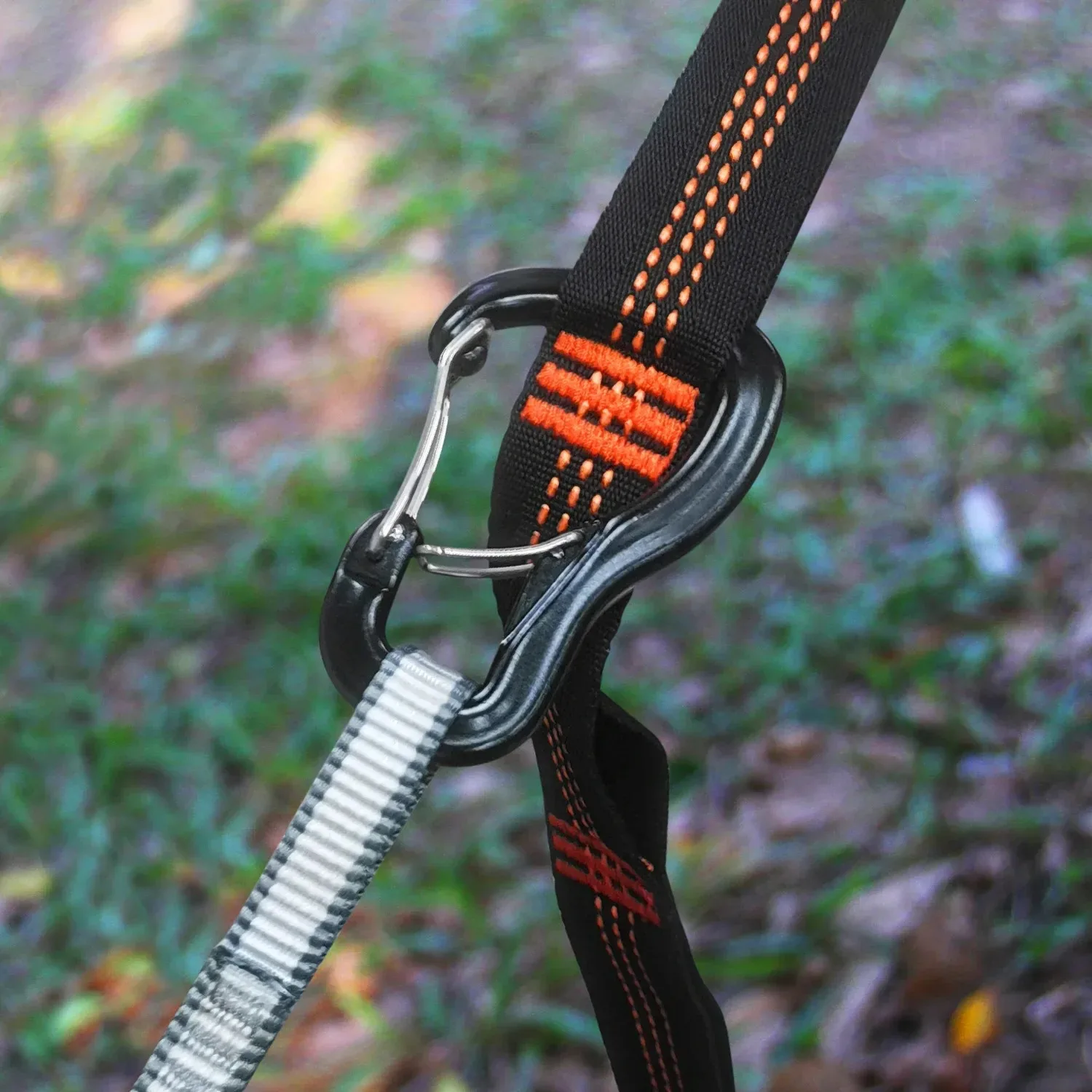 أرجوحة خارجية بإبزيم قفل مزدوج، مشبك تعليق من سبائك الألومنيوم متعدد الوظائف، أرجوحة للتخييم، مشبك تعليق سريع