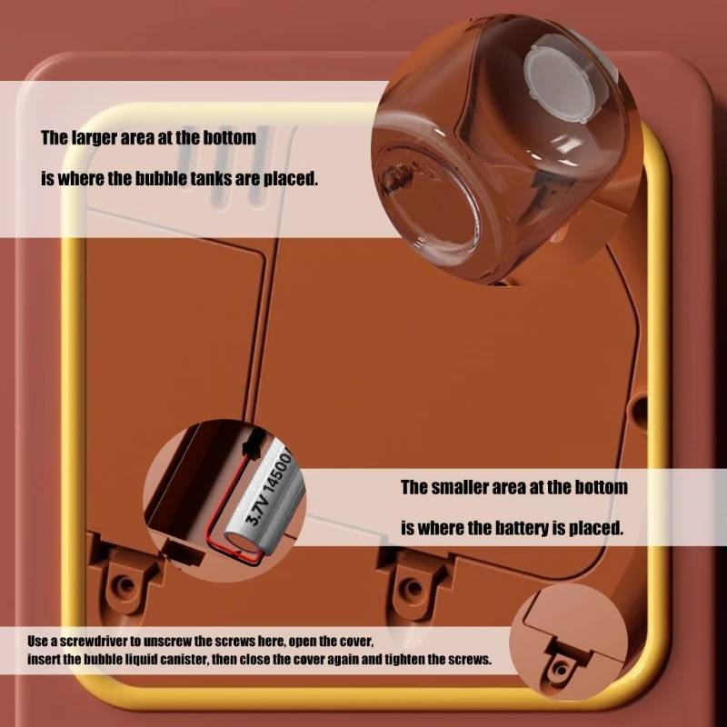 Children Bubble Toy Bubble Blower Guns Electric Bubbling Party Garden Beach 15UB