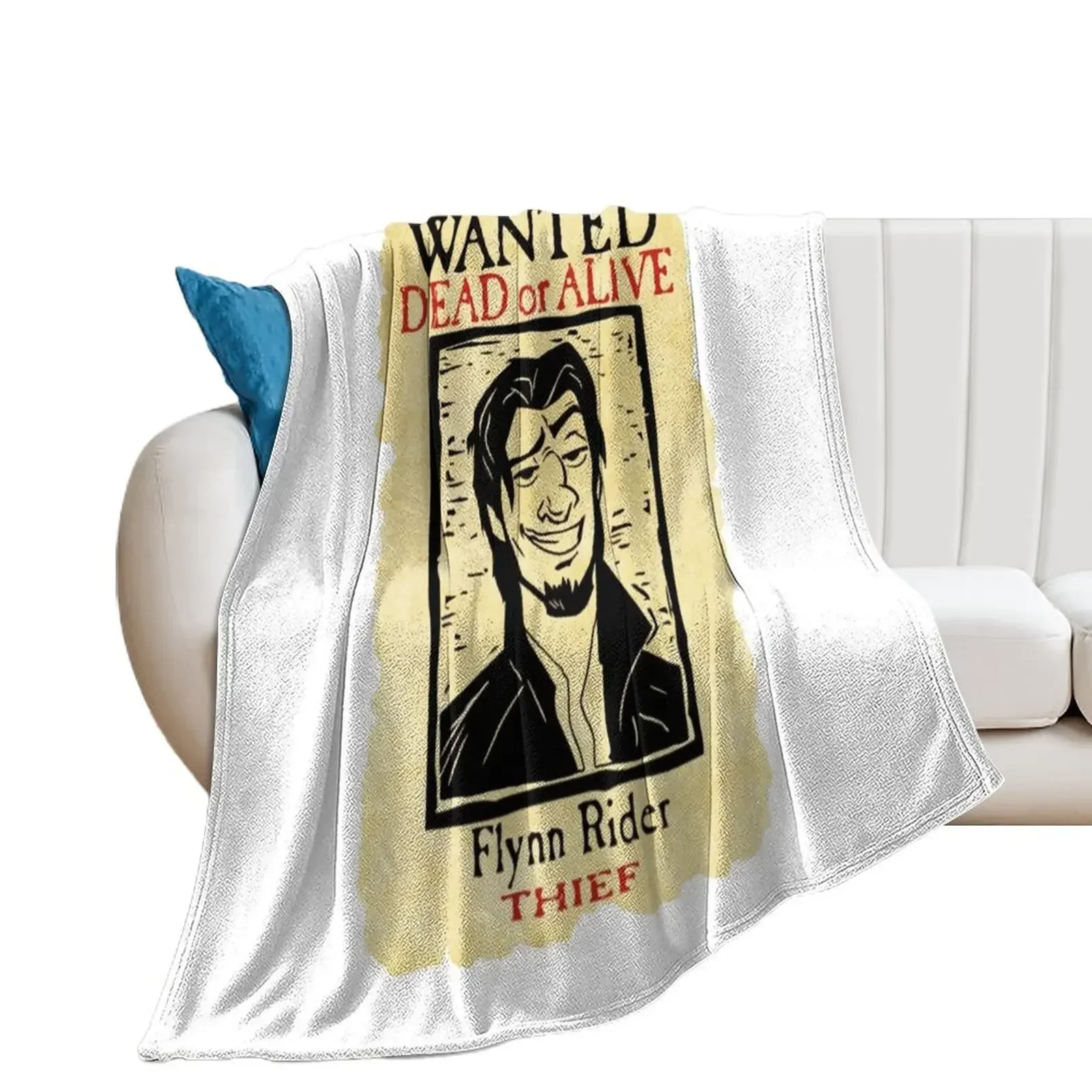 Wanted-Flynn-Rider-Broken-Nose-Triblend Throw Blanket Sofa Throw decorative Blankets