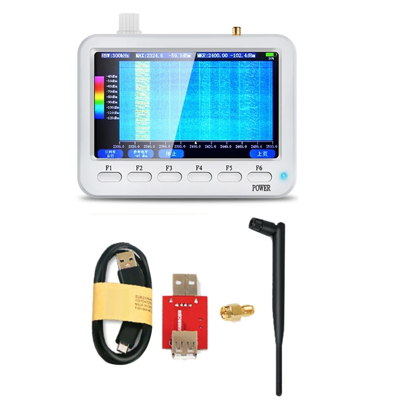 XT-127-AT DIY Spectrum Analyzer RF Spectrometer 240M-2.9G Wifi Walkie-Talkie RFID Radiation Monitor