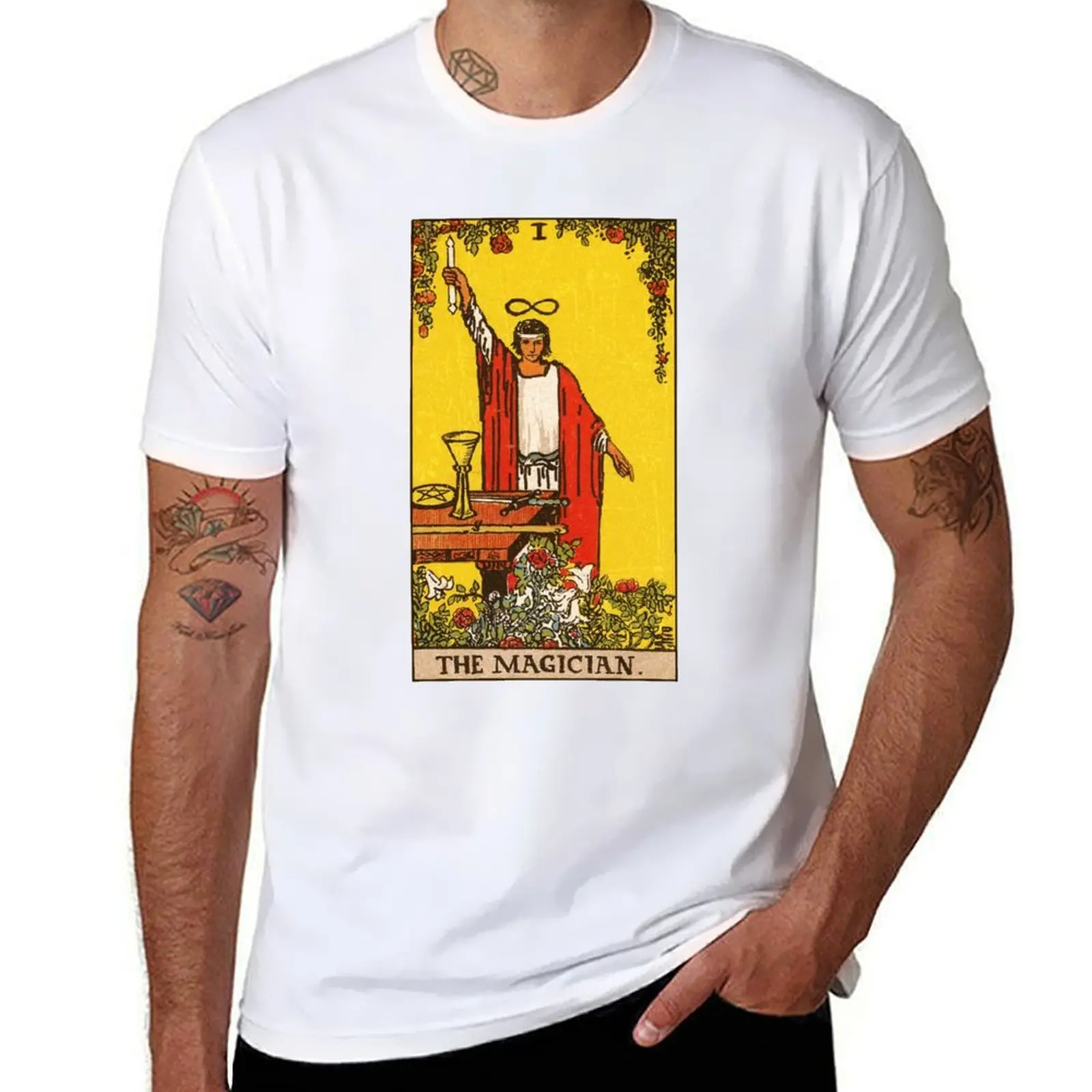 

Tarot Card The Magician Card Major Arcana Card One 1 T-Shirt t shirt custom print t shirt personalised T-Shirt