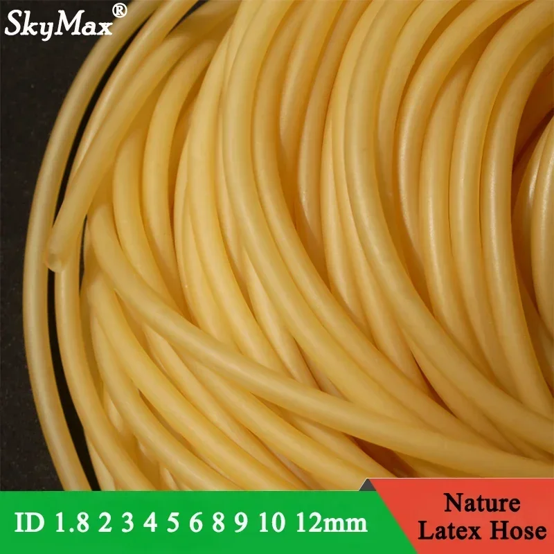 

1/3/5M Nature Latex Rubber Hoses ID 1.6 ~18mm High Resilient Elastic Surgical Medical Tube Slingshot Catapult Yellow