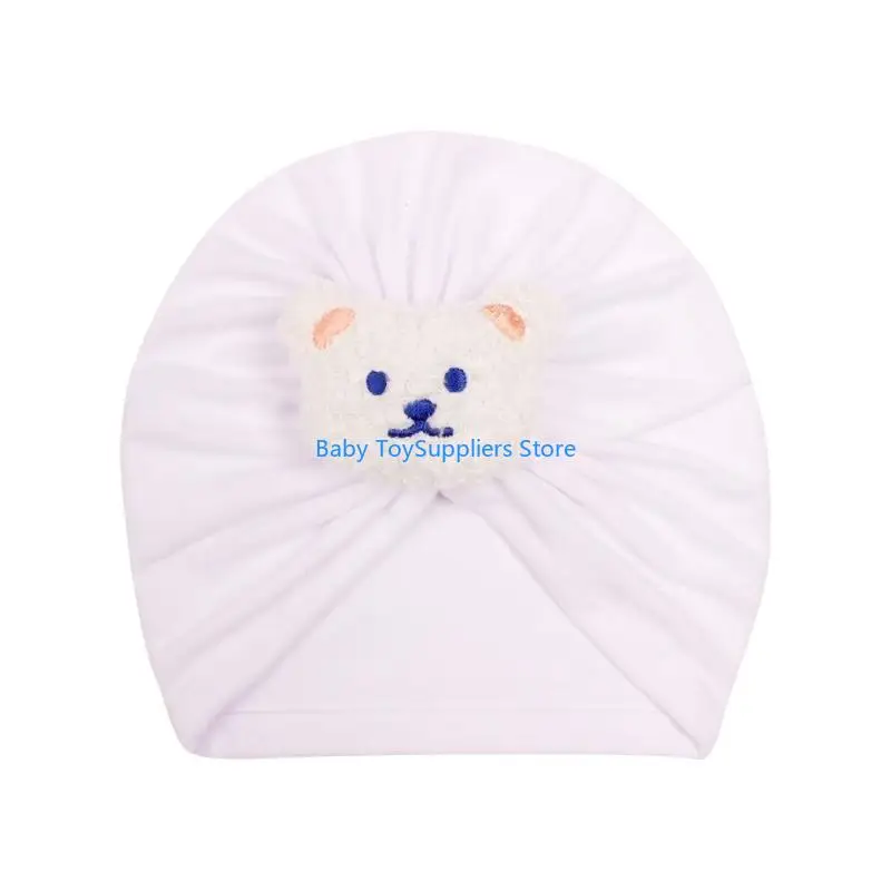 

R1WF Newborn Baby Hat BearHead Infant Boy Girl Toddler Hats Beanie for Babies