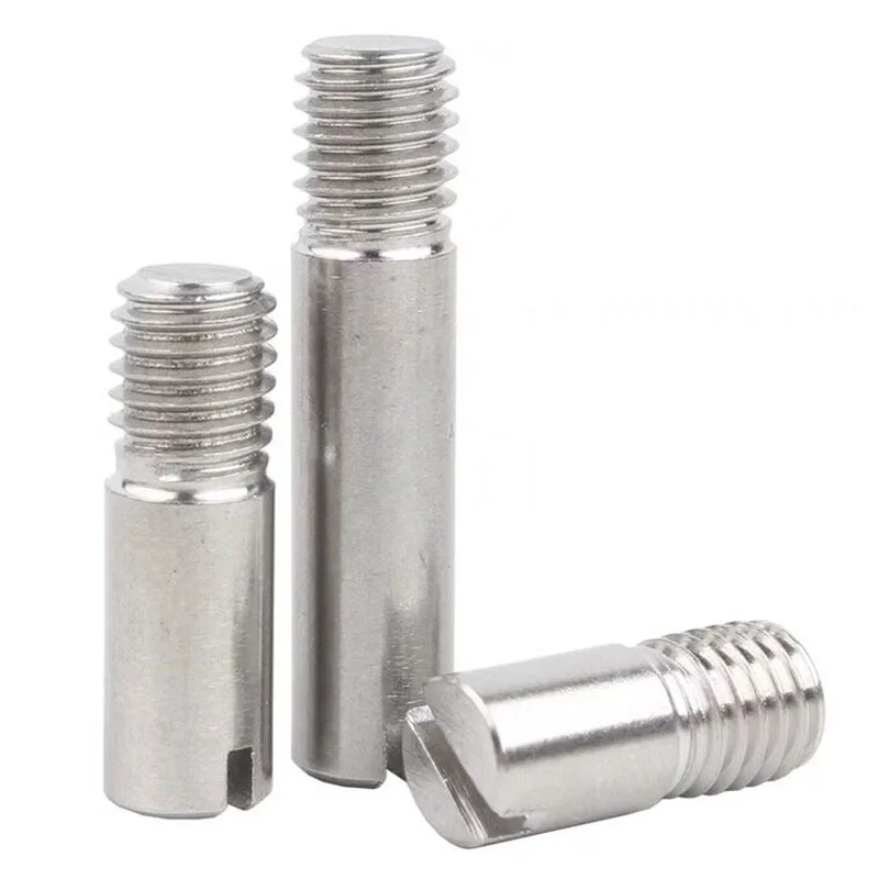 Slotted Cylindrical Pin M2 M2.5 M3 M4 M5 M6 M8 M10 304 Stainless Steel External Thread Locating Pins GB878 Dowel