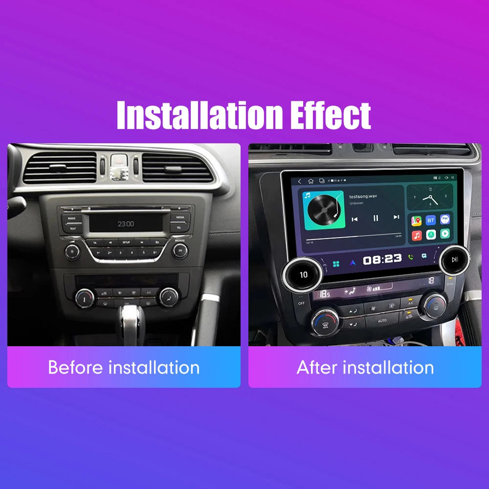 11.8 Inch 2K Double Knobs 2 Din Car Radio For Honda Kadjar 2015-2019 Car Radio DVD Multimedia Video Player Android Auto Carplay