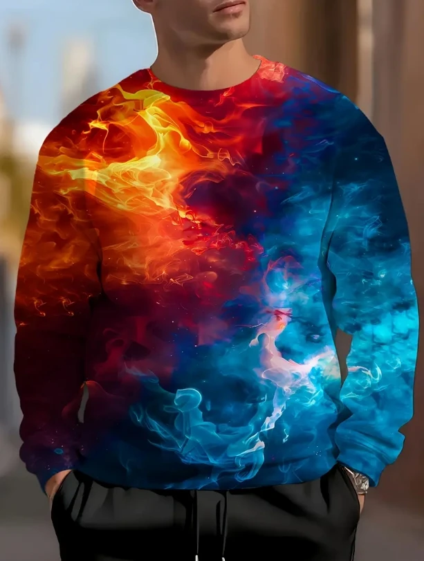 

Men's Autumn Fashion Comfortable Pullover Crew Neck Sweatshirt 2025 New Top