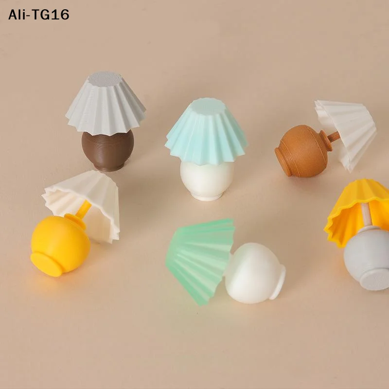 【Ay】Lámpara de mesa plisada en miniatura, accesorios para casa de muñecas, lámpara de escritorio en miniatura a escala 1:12 para decoración de dormitorio, sala de estar, casa de muñecas