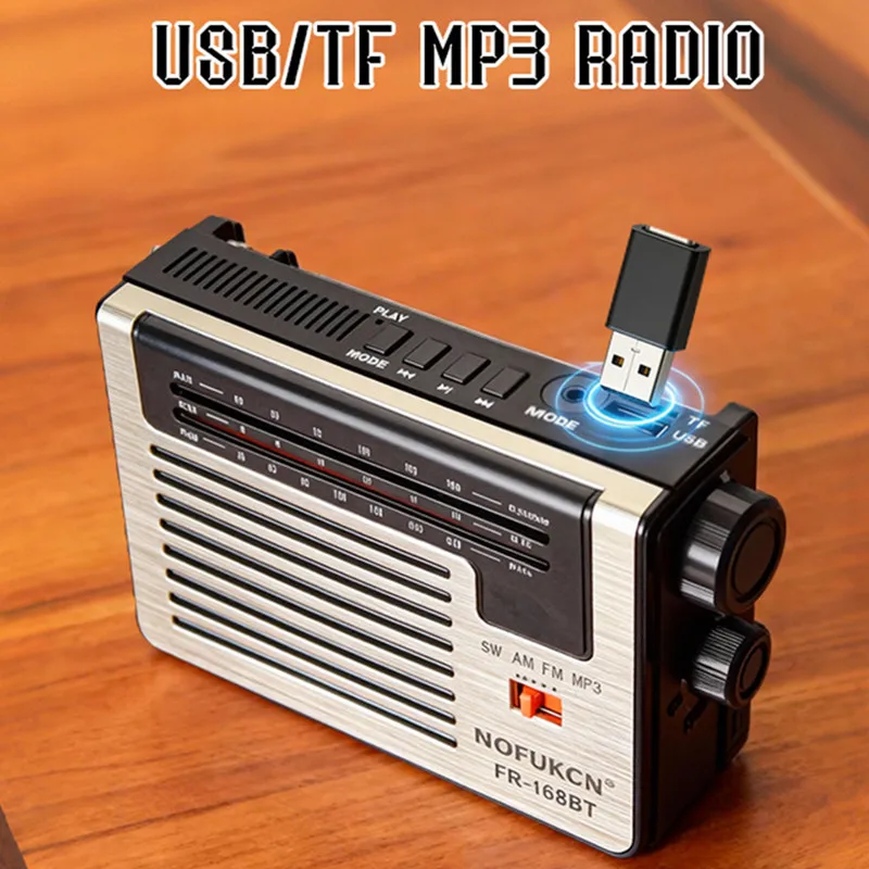 

Портативные Bluetooth-колонки с Hi-Fi стереозвуком, ретро-радиоприемниками FM/AM/SW, MP3-плеером, USB-накопителем и поддержкой TF-карт для дома