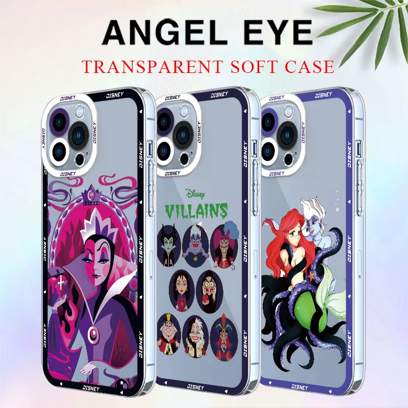 Disney villain queen Anime Case for Honor 90 Lite X8 4G X8a X9a 5G X8 Transparent Soft Funda Cover