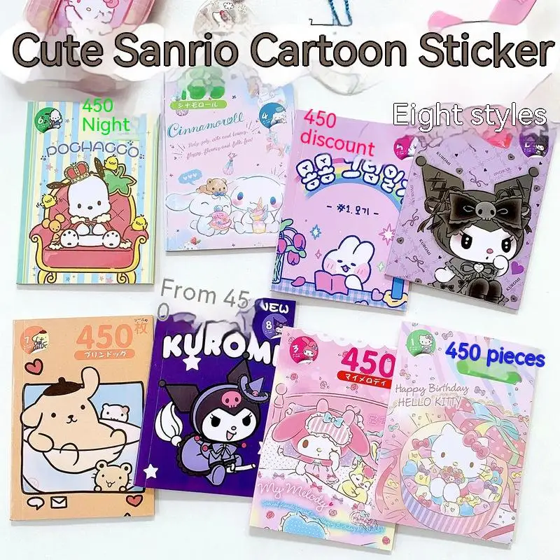 

Sanrio 10pcs Kawaii Ins Wind Stickers This Cute Cartoon Hello Kitty Kuromi Cinnamoroll Account Decorative Stickers Wholesale