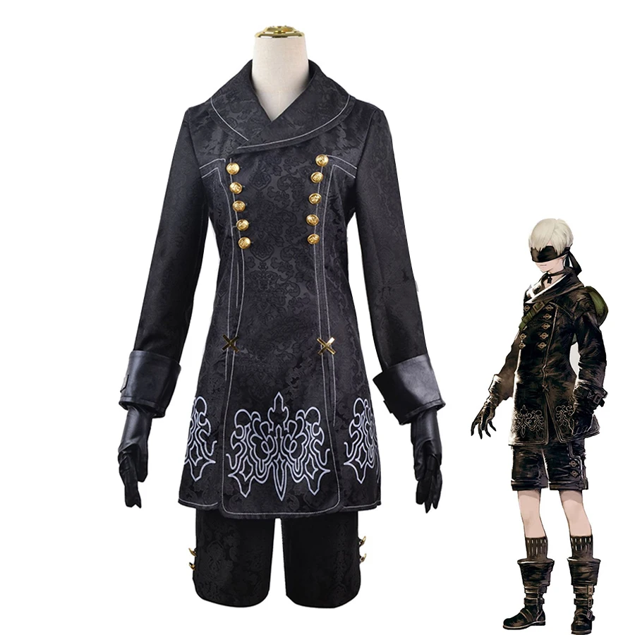 Nier Automata Cosplay trajes para homens e mulheres, Yorha 2b, vestido sexy, Yorha 9S, No.9, jogo uniforme, traje de Halloween