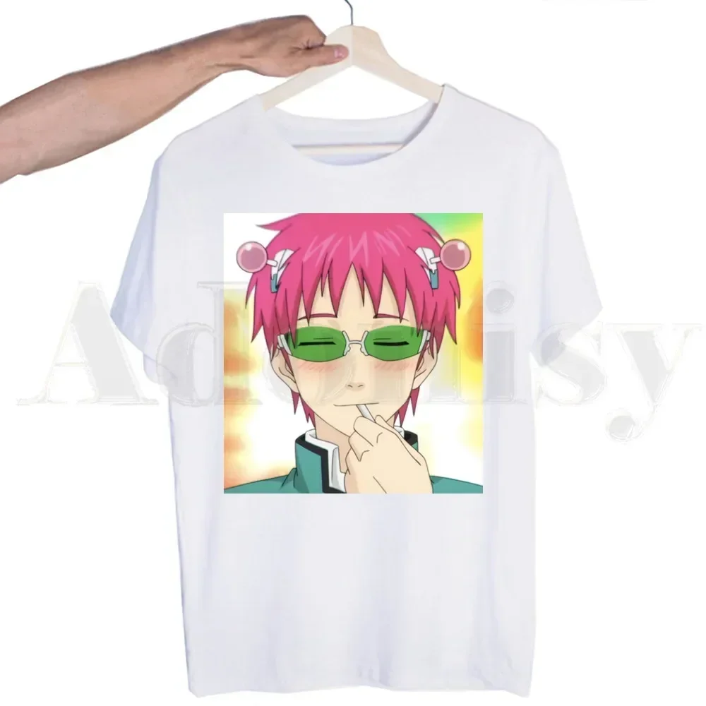 Disastrous Life Of Saiki K Japanese Anime Funny Tshirts Men Fashion Summer T-shirts Tshirt Top Tees Streetwear Harajuku Funny