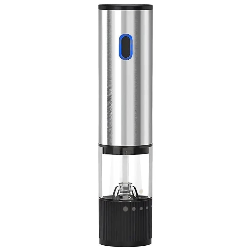 A02F-Electric Pepper Grinder USB-C Charging 5-Level Adjustable Grind Settings Automatic Spice Grinder For The Kitchen