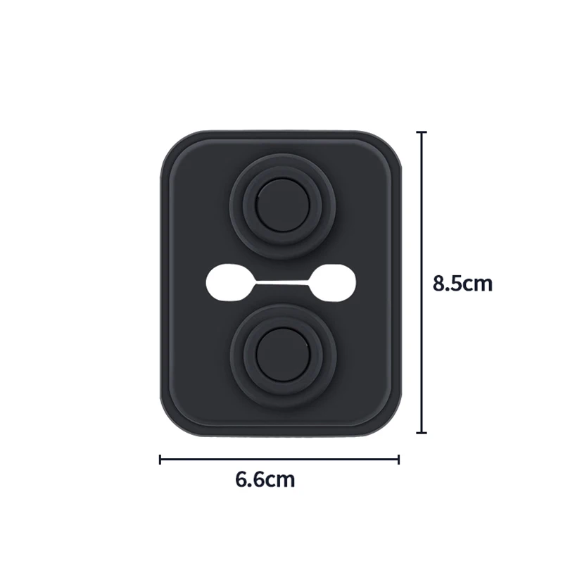4 قطعة باب السيارة العالمي إغلاق للصدمات وسادة سيليكون كتم امتصاص الصدمات أغطية حماية مزلاج باب السيارة الملحقات #6