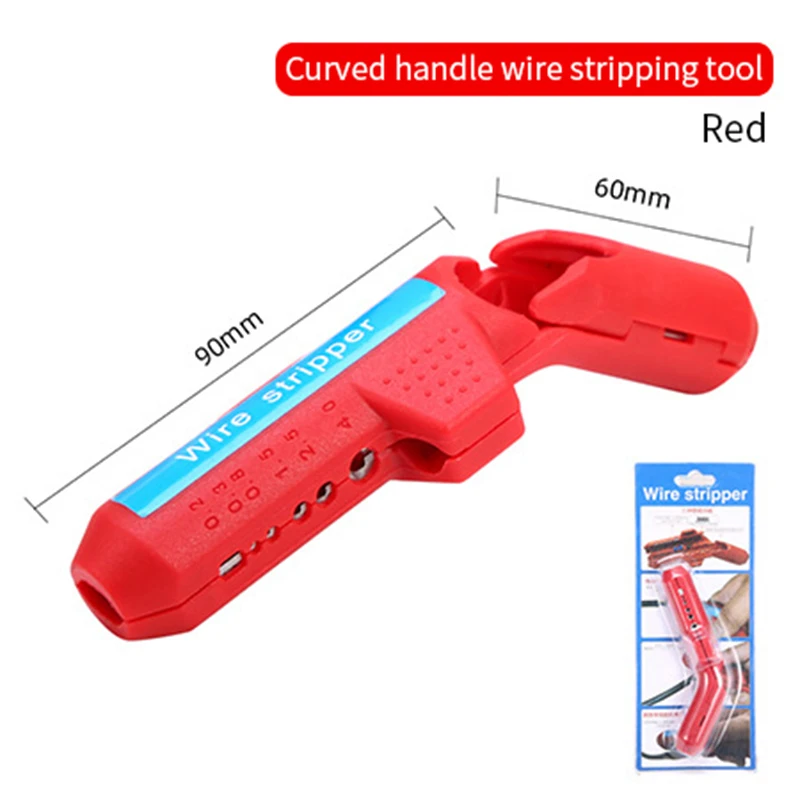 Wire Stripper Faca Crimper Alicates, Cabo Stripping Tool, Cortador de fio, Multi Ferramentas, Linha de corte, Ferramentas manuais multifuncionais, 1Pc