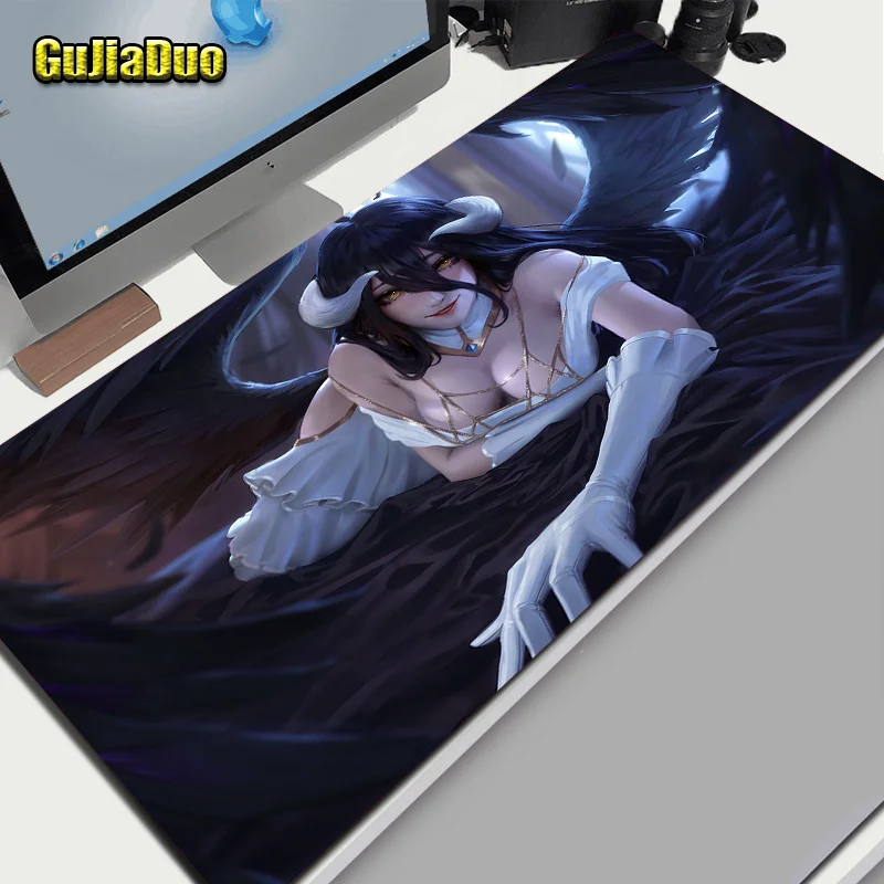 

Albedo Gamer Sexy Anime Mouse Pad XXL Computer Keyboard Table Desk Mat Gaming Room Accessories Kawaii Mange Mousepad Pc Cushion