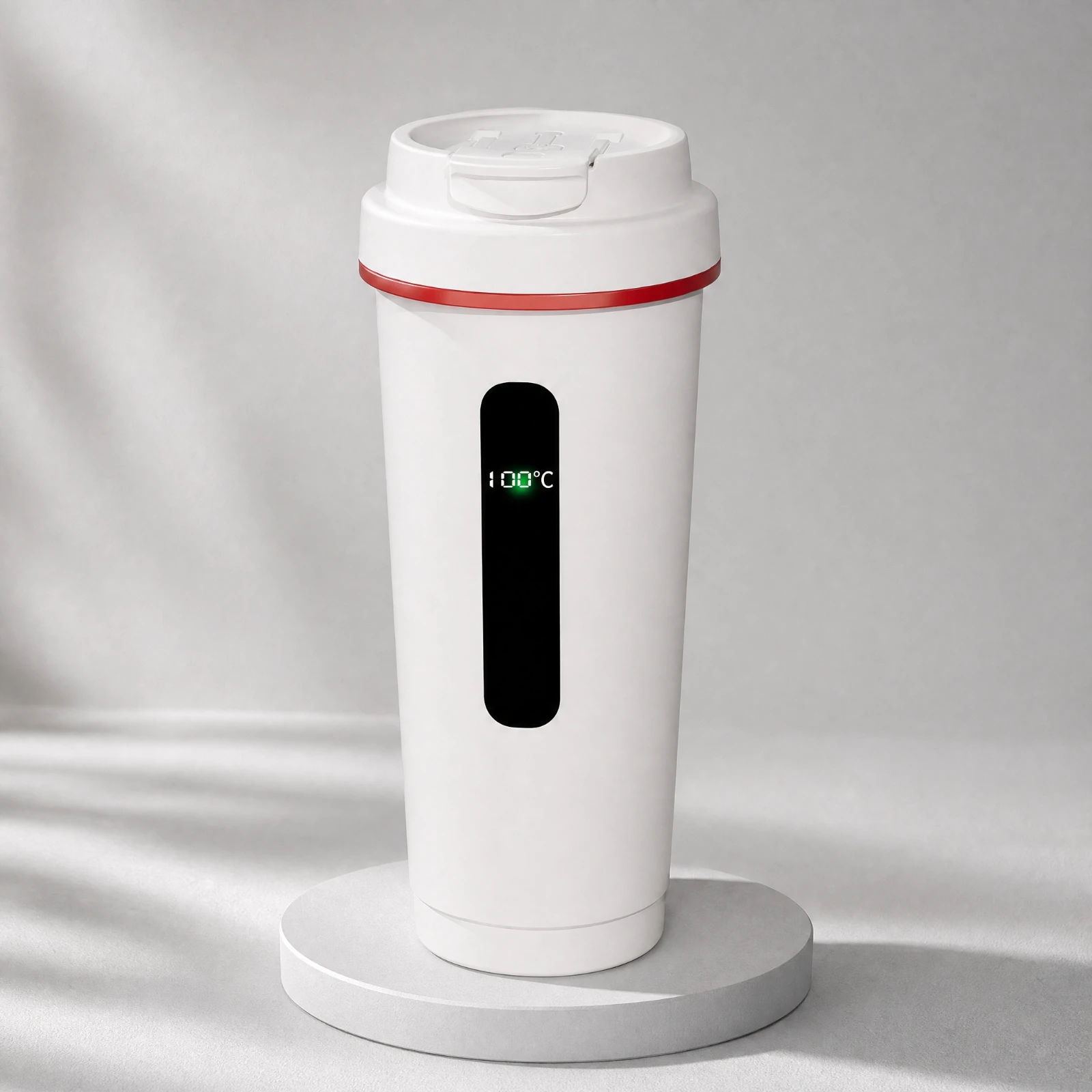 Car Heating Cup Spring-Loaded Lid 12V 24V Car Water Heater Cup with Stainless Steel Liner Insulated Chemical-Free-Without