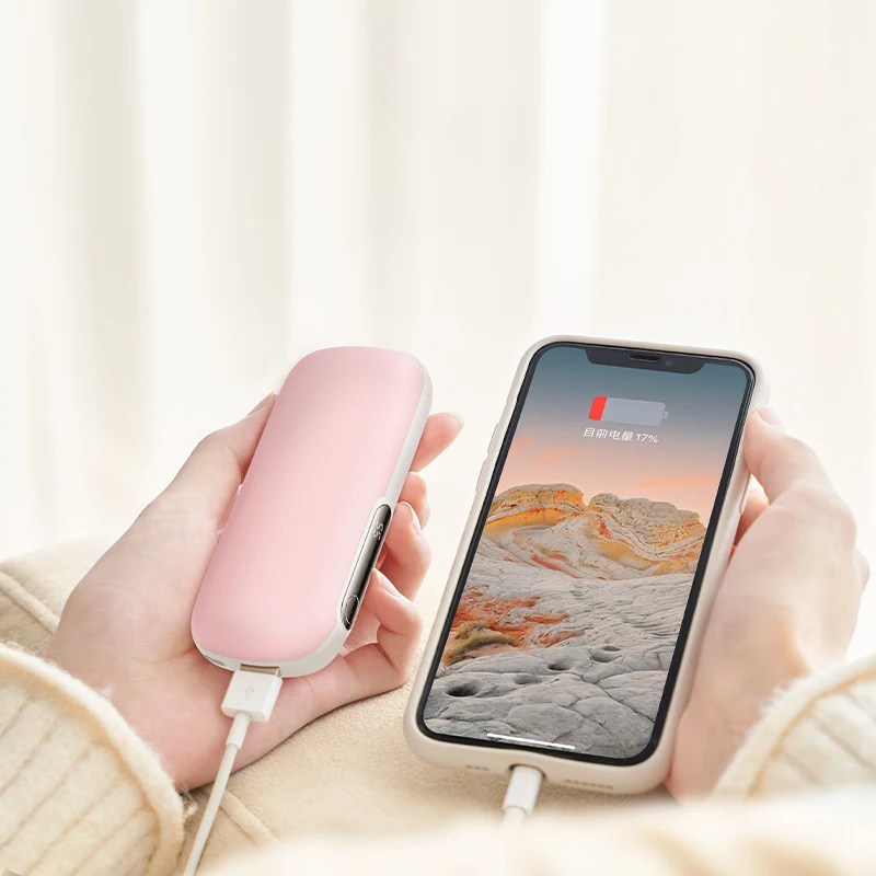 Hot Selling Hand Heater Hand Warmer 10000mah Large Capacity KC Battery Power Bank Electric Heater Portable Rechargeable view 2