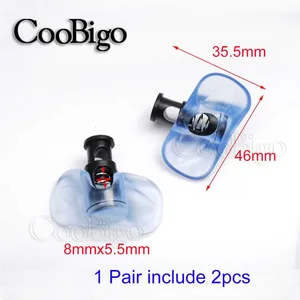 2 Paar Kabelschloss AJ Ersatzspitze Lock Stick Stick Wechsel -Clip für Air Jordan Sneakers Schuhe schwarze Plastikzubehör 10 Hauptverkaufsschuh Nike Jordan False - №4