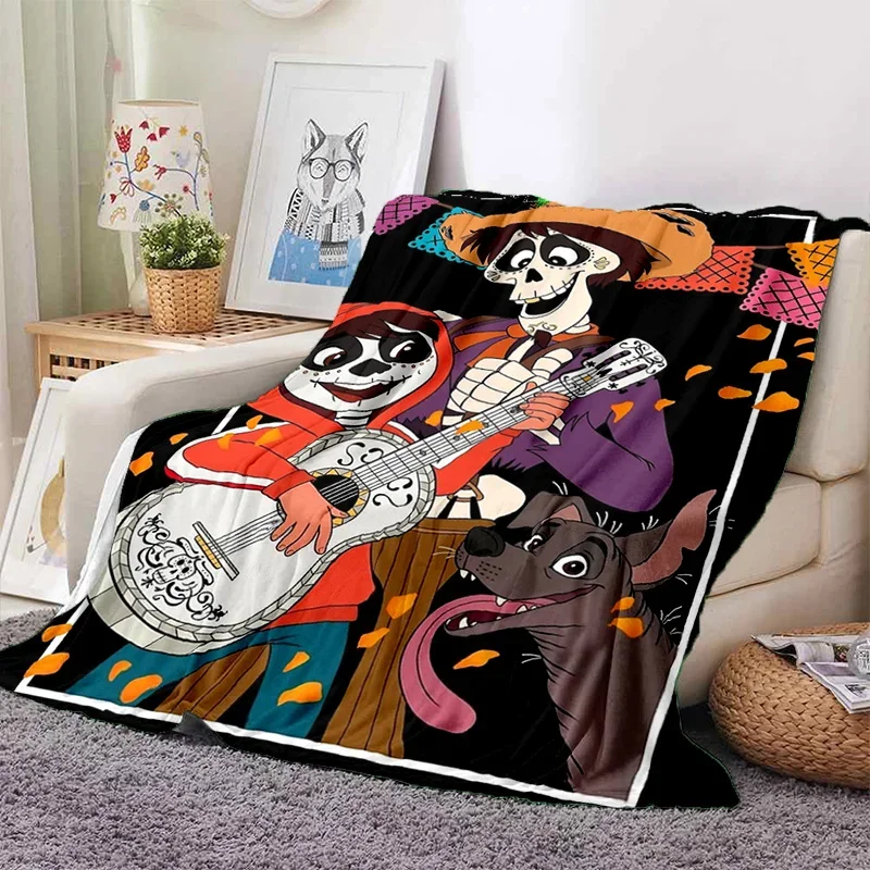 Cartoon 29 Style Coco Day of The Dead Disney Soft Flannel Blanket for Bed Bedroom Sofa Picnic,Throw Blanket for Outdoors Kids 3D