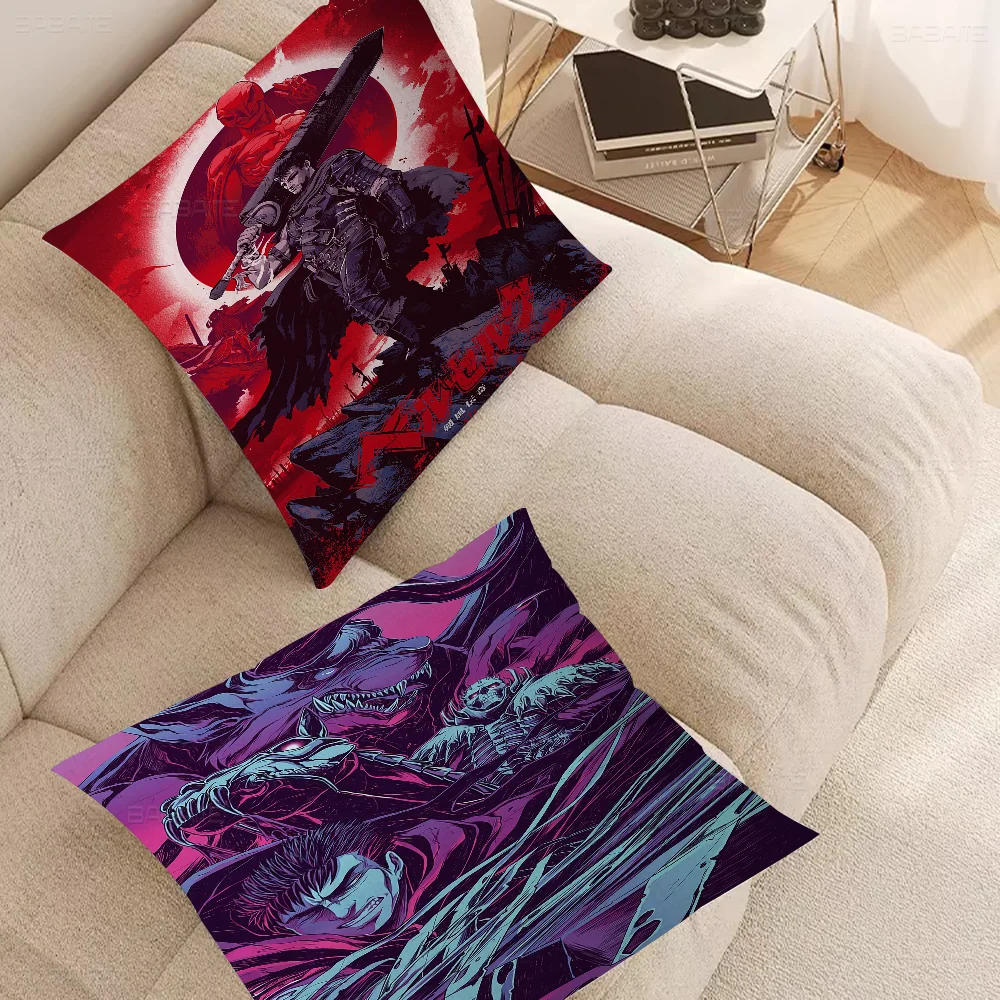 Berserk Cushion Cover Pillow Cover Decor Pillowcase Printed Cushion Case For Couch