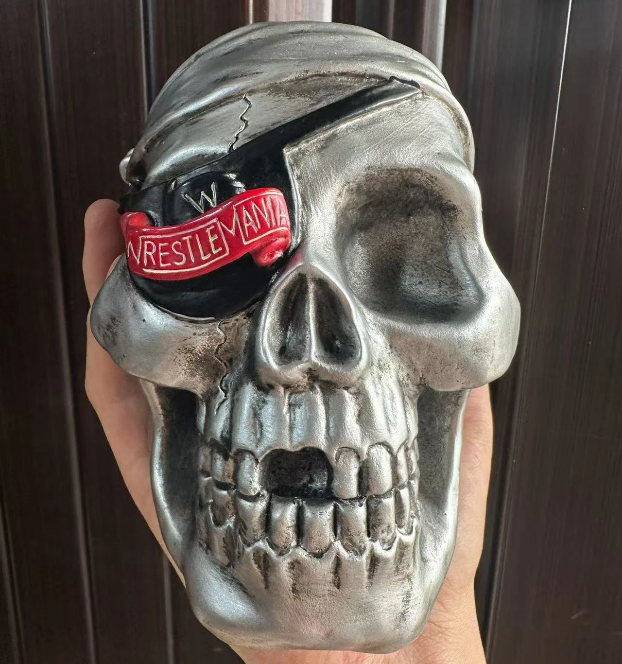 RARE World Wrestling Wrestlemania 36 Skulls Home Decoration Ornaments Wrestling Display Collection Festival Gift