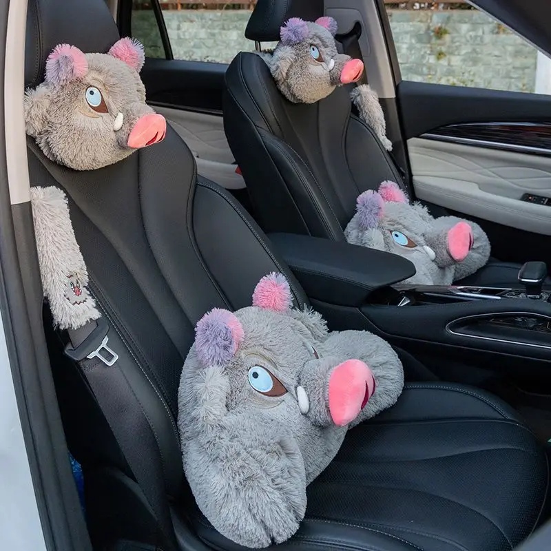 Tsuyuri Kanawo Car Seat Headrest Lumbar Pillow Pillow Lumbar Support Cartoon Car Decoration Holiday Gift Cushion