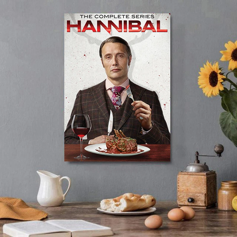 Horror TV Series Hannibal Posters Movie Wall Art Picture Canvas Painting Prints for Bar Club Bedroom Home Decoration