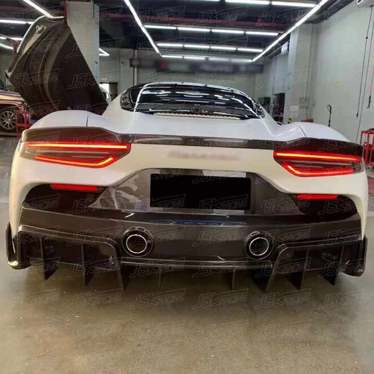 High Quality Dry Carbon Fiber Rear Spoiler for 2020-2023 Maserati MC20 Tail Wing Ducktail Body Kit Modified Upgraded PT Style