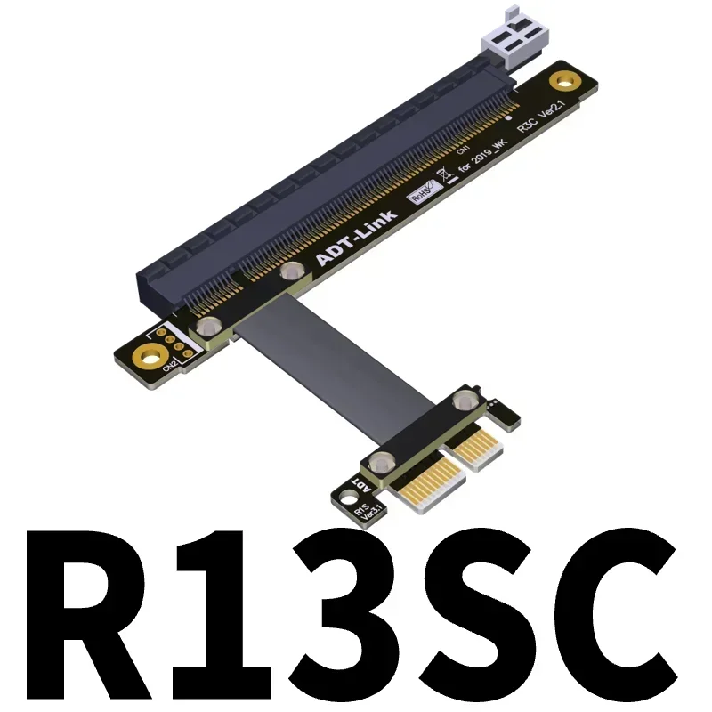 PCIe3.0 X1 to x16 Extension Riser Cable Graphics Ribbon Mining for NVidia AMD GPU