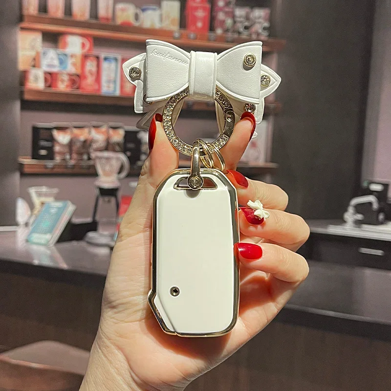 TPU Car Smart Key Case Cover For Kia Sportage 2023 Kia Ray Sorento Soul Telluride Cerato 2020 K5 K8 2022 Holder Fob Bow Keychain