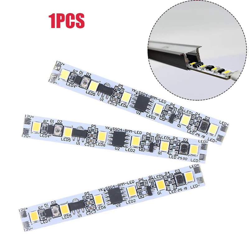 12 فولت لا المنطقة المظلمة الاجتياح الاستشعار اليد الاجتياح التبديل اليد موجة مسح مستشعر الأشعة تحت الحمراء التبديل تشغيل/إيقاف DIY LED خزانة إضاءة الخزانة/خزانة الملابس #1