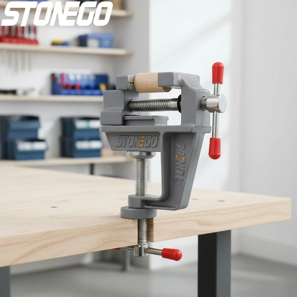 Mini Morsa de Bancada de Alumínio 3.5 Polegadas, Morsa de Mesa Pequena para Trabalhos Pesados, Ferramenta DIY para Metalurgia, Alicate de Bico Chato Compacto