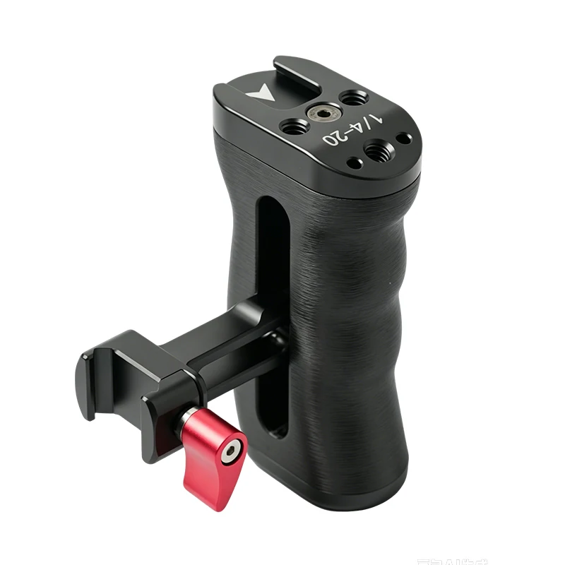 DSLR-Kamera-Cage-Rig mit NATO-Schienen-Seitengriff, rutschfester Gimbal-Hebegriff, Cold Shoe Mount, 1/4" 3/8" Gewinde, Ronin-Stabilisator – Detail 16