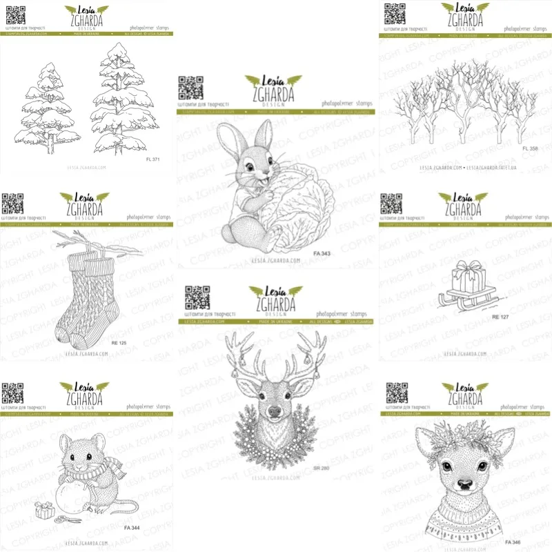 Snowflake Garland Mouse by the Burrow Mug Clear Silicone Stamps 2026 New DIY Die Molds Scrap Booking Paper Making Cuts Crafts