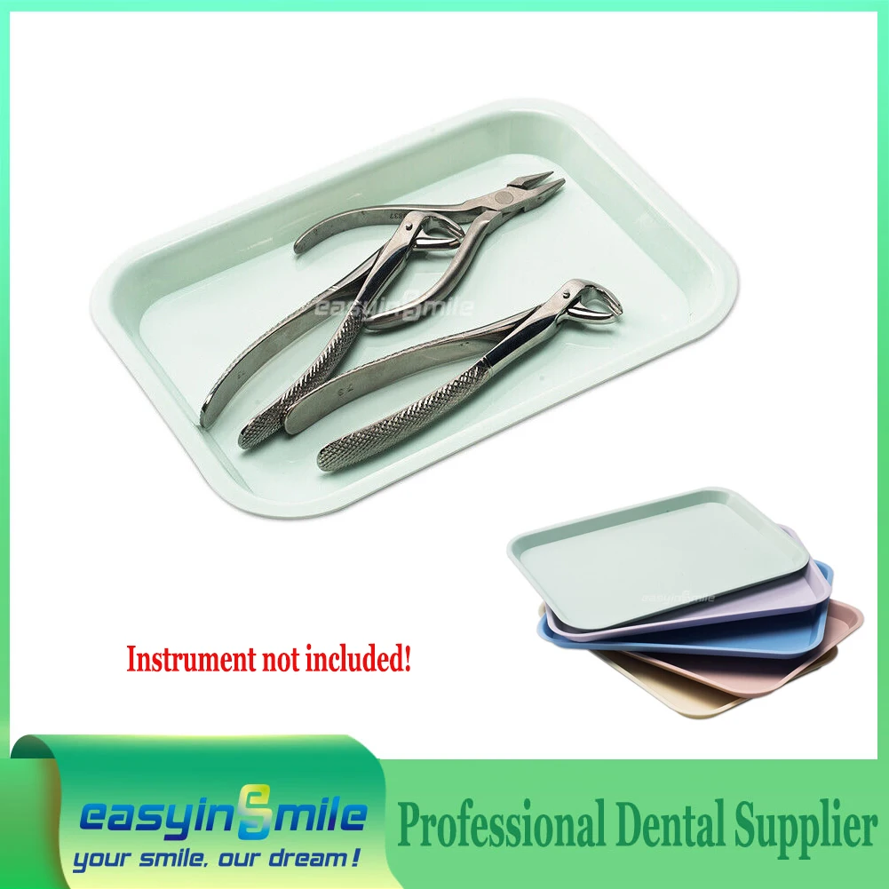 Dental Instrument Tray Small Flat Tray Plastic Autoclavable For Dental Lab