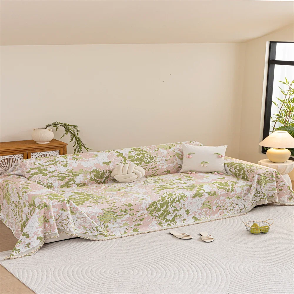 2026 Retro French Style Light Luxury Sofa Cover Universal Non-Slip All-Season Fabric High-Quality Sofa Slipcover Anti-Cat