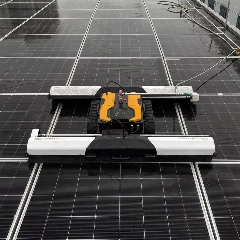 Photovoltaic Panel Cleaning Robot Automatic PV Cleaner Machine for Ground Mounted Solar Power Plant Projects